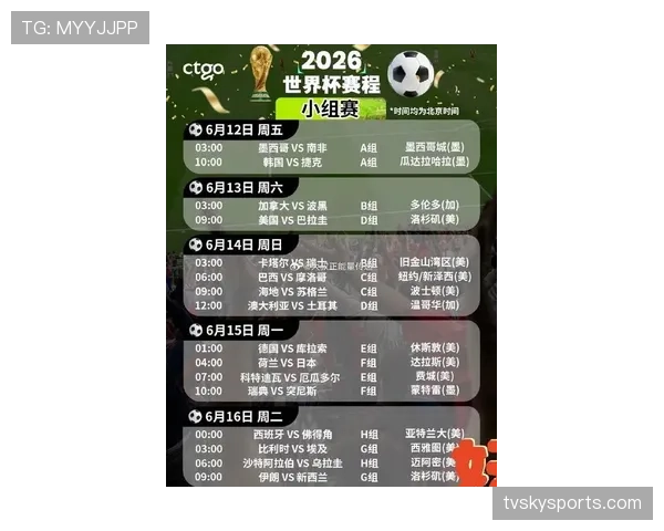 2026世界杯104场比赛如何安排时间 2026世界杯104场比赛如何安排时间